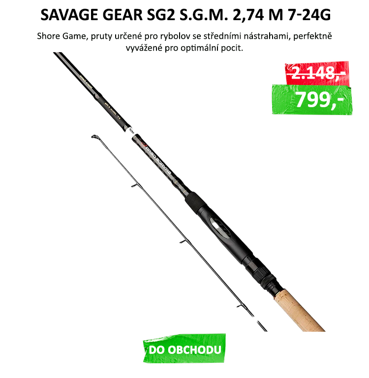 Savage Gear Prut SG2 Shore Game Moderate 2,74 m 7-24 g VÝPRODEJ - 