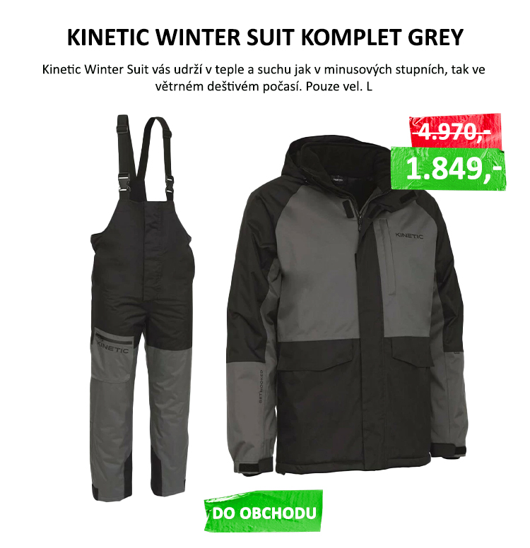 KINETIC WINTER SUIT komplet grey VÝPRODEJ - Pohodlná a odolná zimní kombinéza, která nabízí vše, co si můžete přát i v těch nejhorších podmínkách.Kvalita, funkce a pohodlí byly klíčovými slovy při vývoji tohoto ...