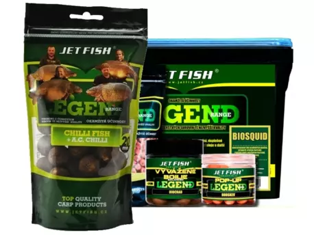 rybářské boilies JET FISH Boilie Legend Range - 250g