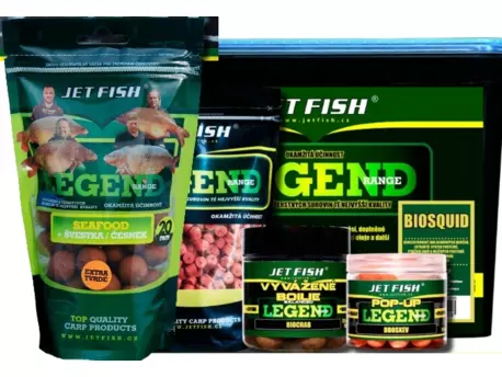 rybářské boilies JET FISH Boilie Legend Range - EXTRA TVRDÉ - 250g