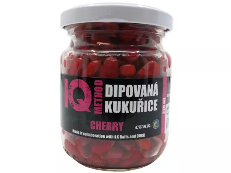 LK Baits IQ Method Dipovaná kukuřice Cherry