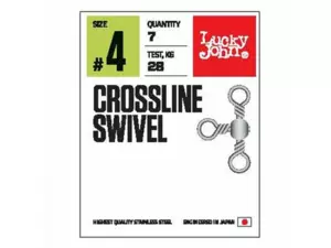 Lucky John obratlíky Crossline Swivel vel. 10 10ks
