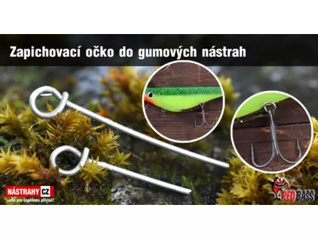 Zapichovací očko do gumových nástrah REDBASS 10 ks