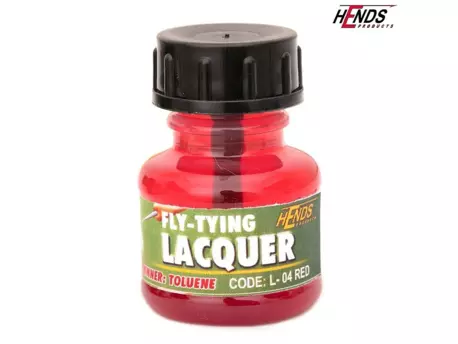 HENDS Lak FLY TYING LACQUER - ČERVENÁ