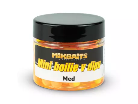 MIKBAITS Mini boilie v dipu 50ml - Med