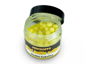 MIKBAITS Mini boilie v dipu 50ml - Sladká kukuřice