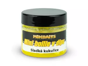 MIKBAITS Mini boilie v dipu 50ml - Sladká kukuřice