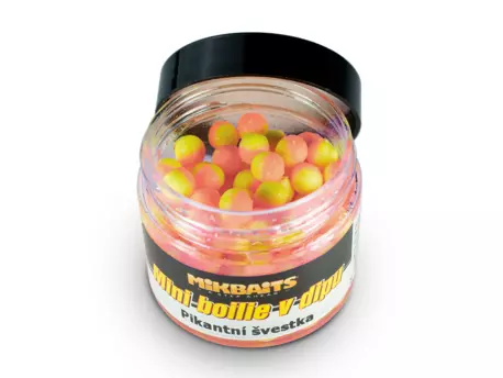 MIKBAITS Mini boilie v dipu 50ml - Pikantní švestka