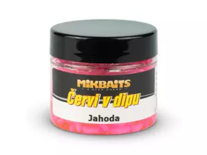 MIKBAITS Červi v dipu 50ml - Jahoda