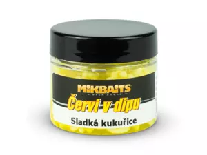 MIKBAITS Červi v dipu 50ml - Sladká kukuřice