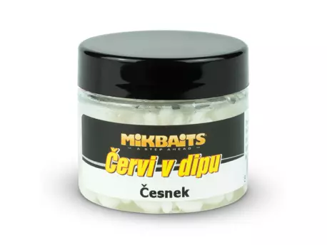 MIKBAITS Červi v dipu 50ml - Česnek