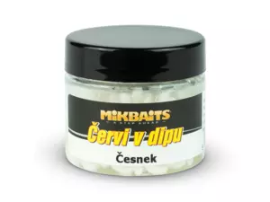 MIKBAITS Červi v dipu 50ml - Česnek