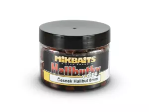 MIKBAITS Halibutky v dipu 150ml - Česnek Halibut 8mm