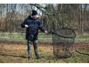 Giants fishing Podběrák Deluxe Landing Net Rubber 85x75cm ( 2xrukojeť )