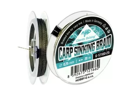 Giants fishing Carp Sinking Braid 20m