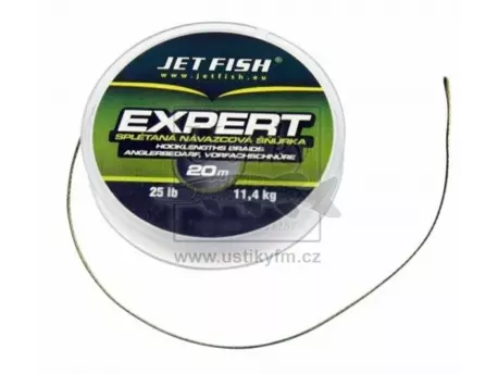 JET FISH Návazcová šňůrka Expert 25lb - 20 m