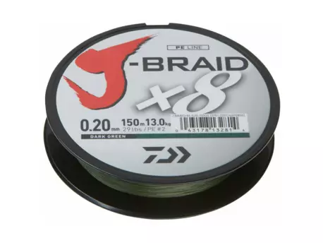 DAIWA J-Braid X8 Dark Green 300m VÝPRODEJ