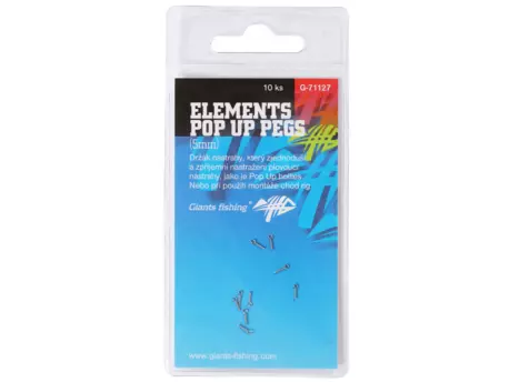 Giants fishing Kolíček s očkem Elements Pop Up Pegs 5mm, 10ks