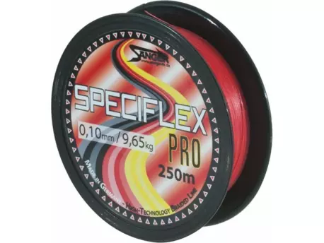 Pletená šňůra Saenger  Speciflex Pro, 250m červená průměr: 0,55 mm