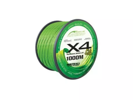 Mistrall šňůra Shiro Braided Line X4 1000m, průměr: 0,19 mm