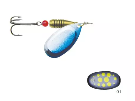  Mistrall rotační třpytka CALIRO vel. 3, 6g, barva 01