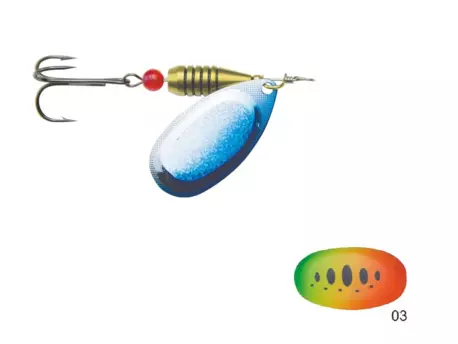  Mistrall rotační třpytka CALIRO vel. 3, 6g, barva 03