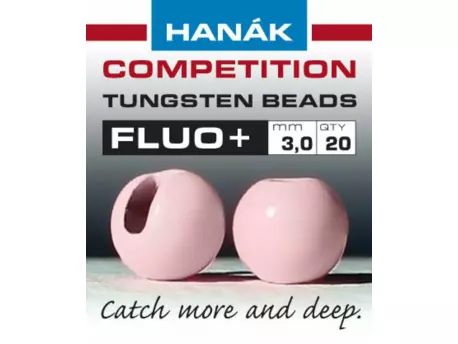 HANÁK Competition Tungstenové hlavičky Fluo starorůžové