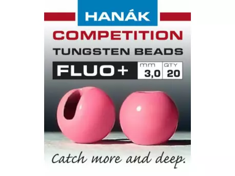 HANÁK Competition Tungstenové hlavičky Fluo růžové