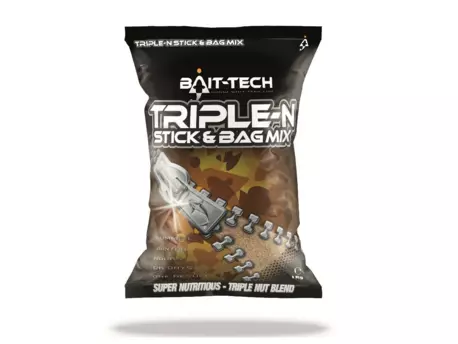 BAIT-TECH Směs krmení Triple-N Stick & Bag Mix 1 kg VÝPRODEJ