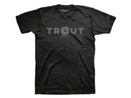 SIMMS tričko Reel Trout Black XXL VÝPRODEJ