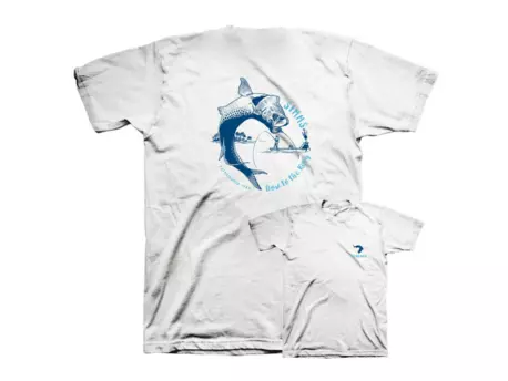 SIMMS tričko Bow To The King White VÝPRODEJ