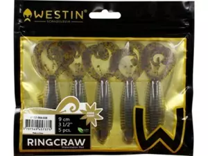 Westin: Gumová nástraha RingCraw Curltail 9cm 6g Sweet Plum 5ks VÝPRODEJ