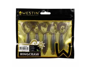 Westin Gumová nástraha RingCraw Curltail 9cm 6g UV Craw 5ks VÝPRODEJ