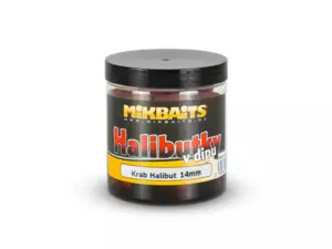 MIKBAITS Halibutky v dipu 250ml - Krab Halibut 14mm