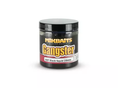 MIKBAITS Gangster boilie v dipu 250ml - GSP Black Squid 16mm 