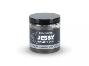 MIKBAITS Jessy boilie na jesetery v dipu 250ml - Jessy special 18mm