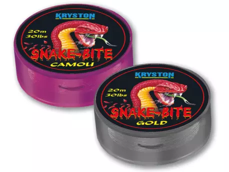 Kryston potahované šňůrky - Snake Bite Camou 20lb 20m