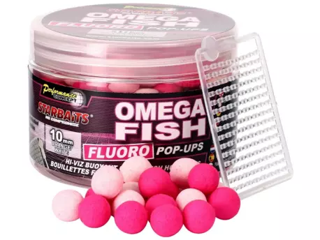 STARBAITS Boilie FLUO plovoucí Omega Fish 80g