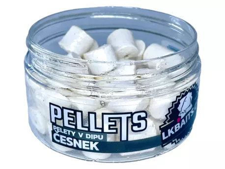 LK Baits Pelety v dipu Česnek 12mm, 60g