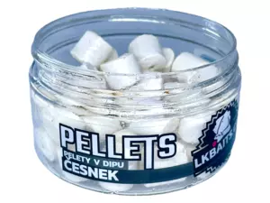 LK Baits Pelety v dipu Česnek 12mm, 60g