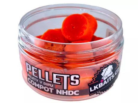 LK Baits Pelety v dipu Compot NHDC 17mm, 60g