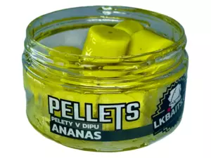 LK Baits Pelety v dipu Ananas 17mm, 60g