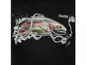 TRAPER Triko Art Rainbow Trout Black