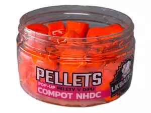 LK Baits POP-UP Pelety v dipu Compot NHDC 12mm, 40g