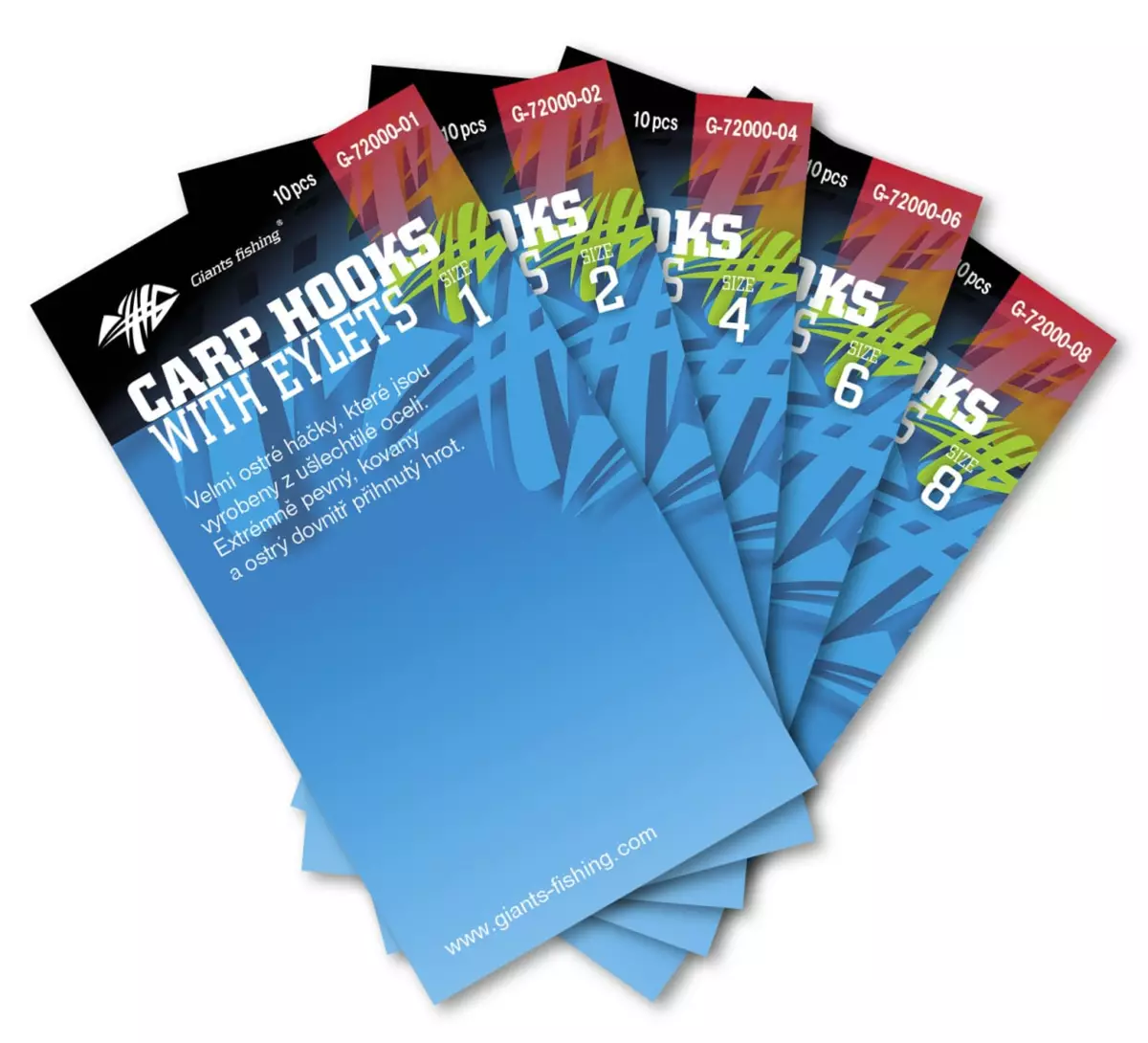 GIANTS FISHING Háčky s očkem 10ks