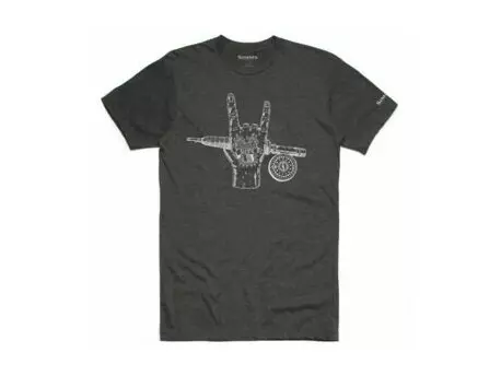 Simms Hackett Rocker T shirt charcoal Heather VÝPRODEJ