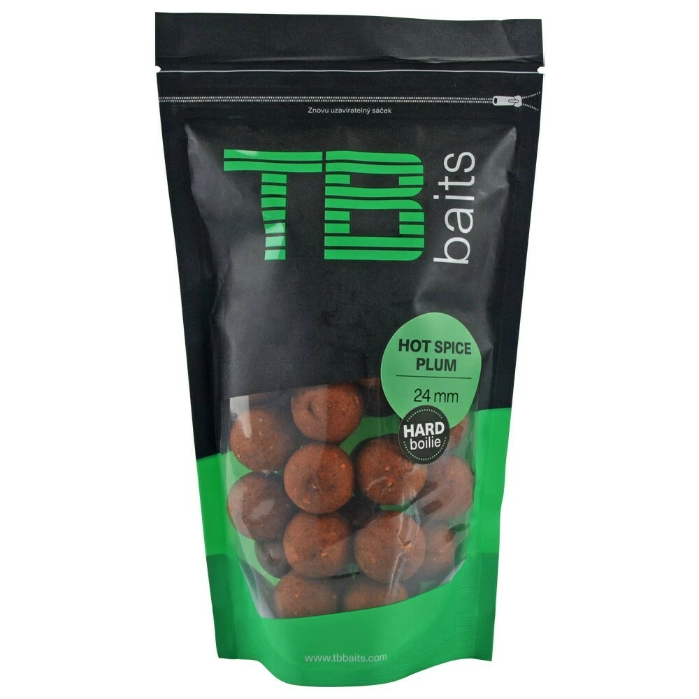 TB Baits Hard Boilie Hot Spice Plum