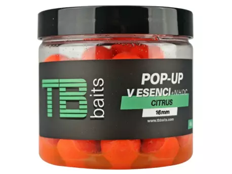 TB Baits Plovoucí Boilie Pop-Up Orange Citrus + NHDC 65 g