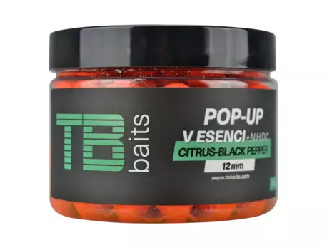 TB Baits Plovoucí Boilie Pop-Up Citrus - Black pepper + NHDC 65 g