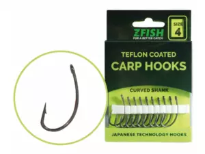 Zfish Teflonové Háčky Curved Shank